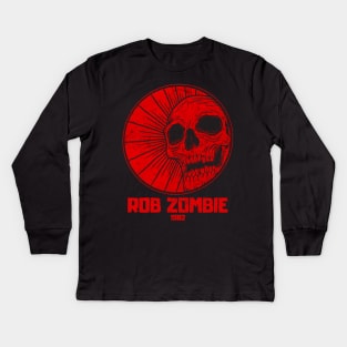 skull red rob zombie Kids Long Sleeve T-Shirt